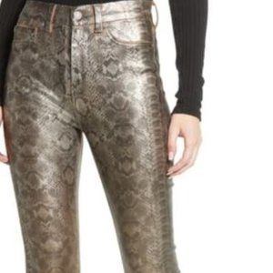 7 For All Mankind Skinny Coated Jean Size 24 NWT